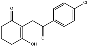 2-[2-(4-CHLOROPHENYL)-2-OXOETHYL]-3-HYDROXY-2-CYCLOHEXEN-1-ONE Struktur