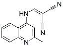 (((2-METHYL-4-QUINOLYL)AMINO)METHYLENE)METHANE-1,1-DICARBONITRILE Struktur