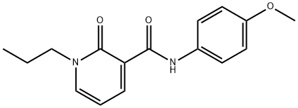 N-(4-METHOXYPHENYL)-2-OXO-1-PROPYL-1,2-DIHYDRO-3-PYRIDINECARBOXAMIDE Struktur