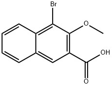 4-BROMO-3-METHOXY-2-NAPHTHOIC ACID Struktur