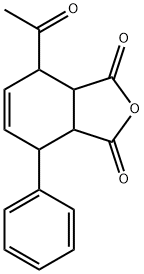 4-ACETYL-7-PHENYL-3A,4,7,7A-TETRAHYDRO-2-BENZOFURAN-1,3-DIONE Struktur