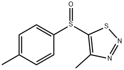 4-METHYL-5-[(4-METHYLPHENYL)SULFINYL]-1,2,3-THIADIAZOLE Struktur