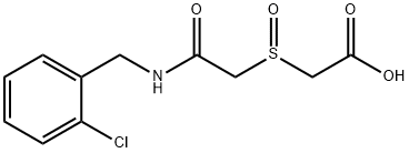 2-((2-[(2-CHLOROBENZYL)AMINO]-2-OXOETHYL)SULFINYL)ACETIC ACID Struktur