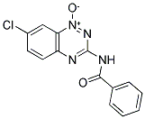 3-(BENZOYLAMINO)-7-CHLORO-1,2,4-BENZOTRIAZIN-1-IUM-1-OLATE Struktur