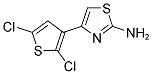 4-(2,5-DICHLORO-THIOPHEN-3-YL)-THIAZOL-2-YLAMINE Struktur