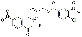 3-(1-[(4-CHLORO-3-NITROBENZOYL)OXY]ETHYL)-1-[2-(4-NITROPHENYL)-2-OXOETHYL]PYRIDINIUM BROMIDE Struktur