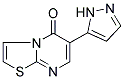 6-(1H-PYRAZOL-5-YL)-5H-[1,3]THIAZOLO[3,2-A]PYRIMIDIN-5-ONE Struktur