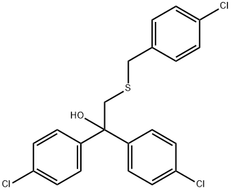 2-[(4-CHLOROBENZYL)SULFANYL]-1,1-BIS(4-CHLOROPHENYL)-1-ETHANOL Struktur