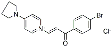 1-(4-BROMOPHENYL)-3-(4-TETRAHYDRO-1H-PYRROL-1-YLPYRIDINIUM-1-YL)PROP-2-EN-1-ONE CHLORIDE Struktur