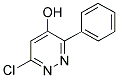 6-CHLORO-4-HYDROXY-3-PHENYL-PYRIDAZIN Struktur