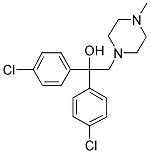 1,1-BIS(4-CHLOROPHENYL)-2-(4-METHYLPIPERAZINO)-1-ETHANOL Struktur