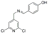 4-(([(2,6-DICHLORO-4-PYRIDYL)METHYL]IMINO)METHYL)PHENOL Struktur