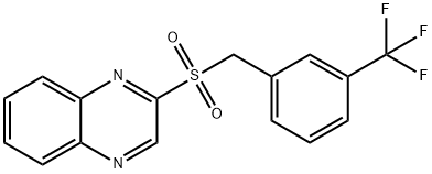 2-([3-(TRIFLUOROMETHYL)BENZYL]SULFONYL)QUINOXALINE Struktur