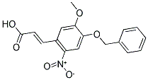 3-[4-(BENZYLOXY)-5-METHOXY-2-NITROPHENYL]ACRYLIC ACID Struktur