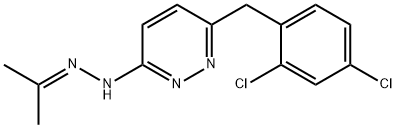 ACETONE N-[6-(2,4-DICHLOROBENZYL)-3-PYRIDAZINYL]HYDRAZONE Struktur