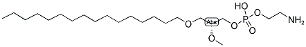 1-O-HEXADECYL-2-O-METHYL-SN-GLYCERO-3-PHOSPHOETHANOLAMINE Struktur