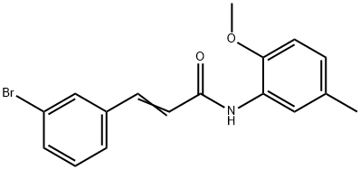 3-(3-BROMOPHENYL)-N-(2-METHOXY-5-METHYLPHENYL)ACRYLAMIDE Struktur