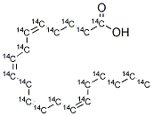 ARACHIDONIC ACID, [14C(U)]- Struktur