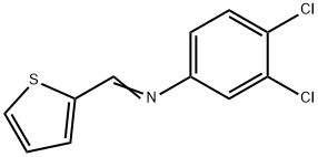 3,4-DICHLORO-N-[-THIEN-2-YLMETHYLIDENE]ANILINE Struktur