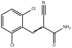 2-CYANO-3-(2,6-DICHLOROPHENYL)ACRYLAMIDE Struktur