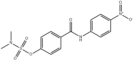 N,N-DIMETHYL(4-[(4-NITROANILINO)CARBONYL]PHENYL)SULFAMATE Struktur