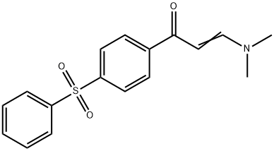 3-(DIMETHYLAMINO)-1-[4-(PHENYLSULFONYL)PHENYL]-2-PROPEN-1-ONE Struktur