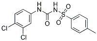 ((3,4-DICHLOROPHENYL)AMINO)-N-((4-METHYLPHENYL)SULFONYL)FORMAMIDE Struktur