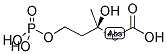 MEVALONIC ACID-5-PHOSPHATE, R-, [2-14C] Struktur
