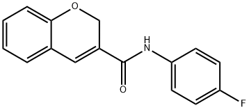 N-(4-FLUOROPHENYL)-2H-CHROMENE-3-CARBOXAMIDE Struktur