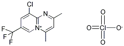 9-CHLORO-2,4-DIMETHYL-7-(TRIFLUOROMETHYL)PYRIDO[1,2-A]PYRIMIDIN-5-IUM PERCHLORATE Struktur