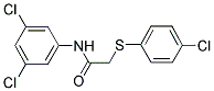 2-[(4-CHLOROPHENYL)SULFANYL]-N-(3,5-DICHLOROPHENYL)ACETAMIDE Struktur