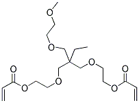 TRIMETHYLOLPROPANE ETHOXYLATE METHYL ETHER DIACRYLATE Struktur