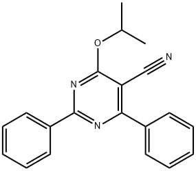 4-ISOPROPOXY-2,6-DIPHENYL-5-PYRIMIDINECARBONITRILE Struktur