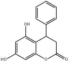 5,7-DIHYDROXY-4-PHENYL-2-CHROMANONE Struktur