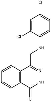 4-[(2,4-DICHLOROANILINO)METHYL]-1(2H)-PHTHALAZINONE Struktur