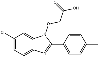 2-([6-CHLORO-2-(4-METHYLPHENYL)-1H-1,3-BENZIMIDAZOL-1-YL]OXY)ACETIC ACID Struktur