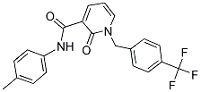 N-(4-METHYLPHENYL)-2-OXO-1-[4-(TRIFLUOROMETHYL)BENZYL]-1,2-DIHYDRO-3-PYRIDINECARBOXAMIDE Struktur