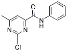 N4-PHENYL-2-CHLORO-6-METHYLPYRIMIDINE-4-CARBOXAMIDE Struktur