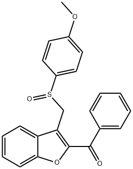 (3-([(4-METHOXYPHENYL)SULFINYL]METHYL)-1-BENZOFURAN-2-YL)(PHENYL)METHANONE Struktur