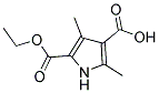 3,5-DIMETHYL-1H-PYRROLE-2,4-DICARBOXYLIC ACID 2-ETHYL ESTER Struktur