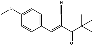 2-(2,2-DIMETHYLPROPANOYL)-3-(4-METHOXYPHENYL)PROP-2-ENENITRILE Struktur