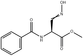 METHYL 2-(BENZOYLAMINO)-3-(HYDROXYIMINO)PROPANOATE Struktur