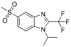 1-ISOPROPYL-5-(METHYLSULPHONYL)-2-(TRIFLUOROMETHYL)-(1H)-BENZIMIDAZOLE Struktur