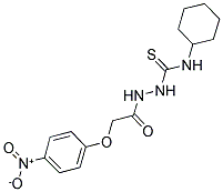 4-(CYCLOHEXYL)-1-(2-(4-NITROPHENOXY)ACETYL)THIOSEMICARBAZIDE Struktur