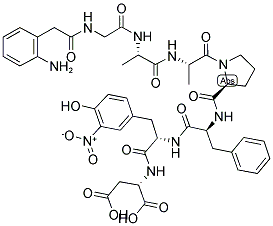 ABZ-GLY-ALA-ALA-PRO-PHE-TYR(NO2)-ASP Struktur