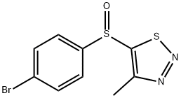 4-BROMOPHENYL 4-METHYL-1,2,3-THIADIAZOL-5-YL SULFOXIDE Struktur