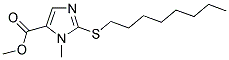 METHYL 1-METHYL-2-(OCTYLSULFANYL)-1H-IMIDAZOLE-5-CARBOXYLATE Struktur
