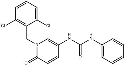 N-[1-(2,6-DICHLOROBENZYL)-6-OXO-1,6-DIHYDRO-3-PYRIDINYL]-N'-PHENYLUREA Struktur