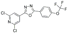 2-(2,6-DICHLORO-4-PYRIDYL)-5-[4-(TRIFLUOROMETHOXY)PHENYL]-1,3,4-OXADIAZOLE Struktur