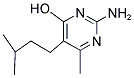 2-AMINO-4-HYDROXY-6-METHYL-5-(3-METHYLBUTYL)PYRIMIDINE Struktur